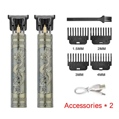 Vintage T9 Hair Clipper Beard Shaving Body Hair Trimmer Clippers Electric Men Haircut Machine 0mm Barber Shaver