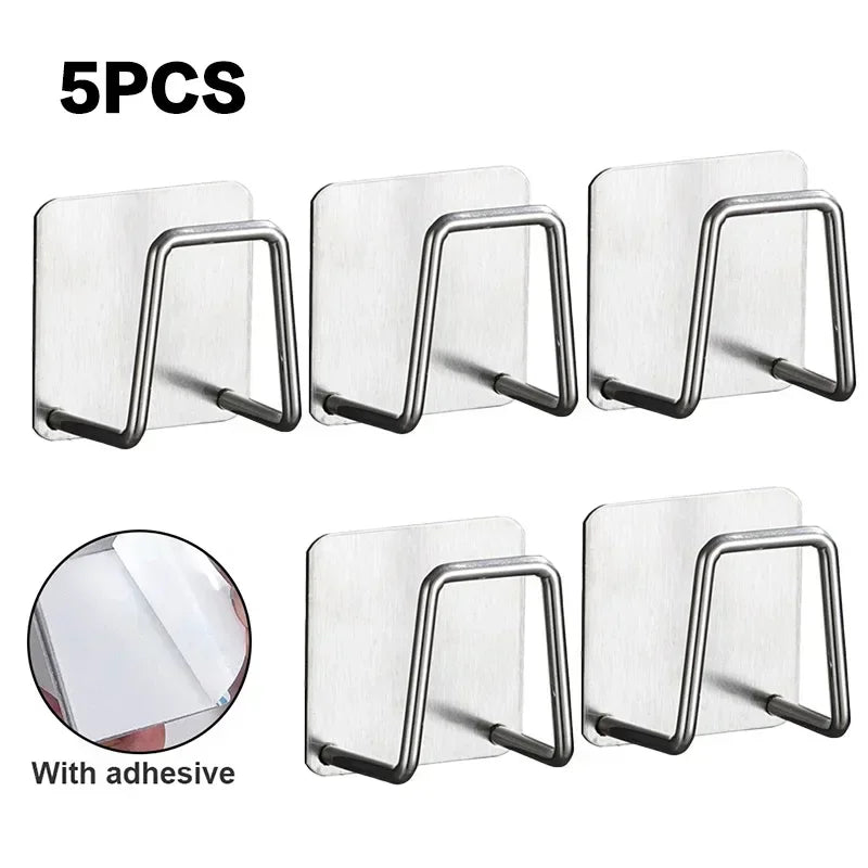 Stainless Steel Sponge Holder – Self-Adhesive Drain Rack for Sink Organization & Storage