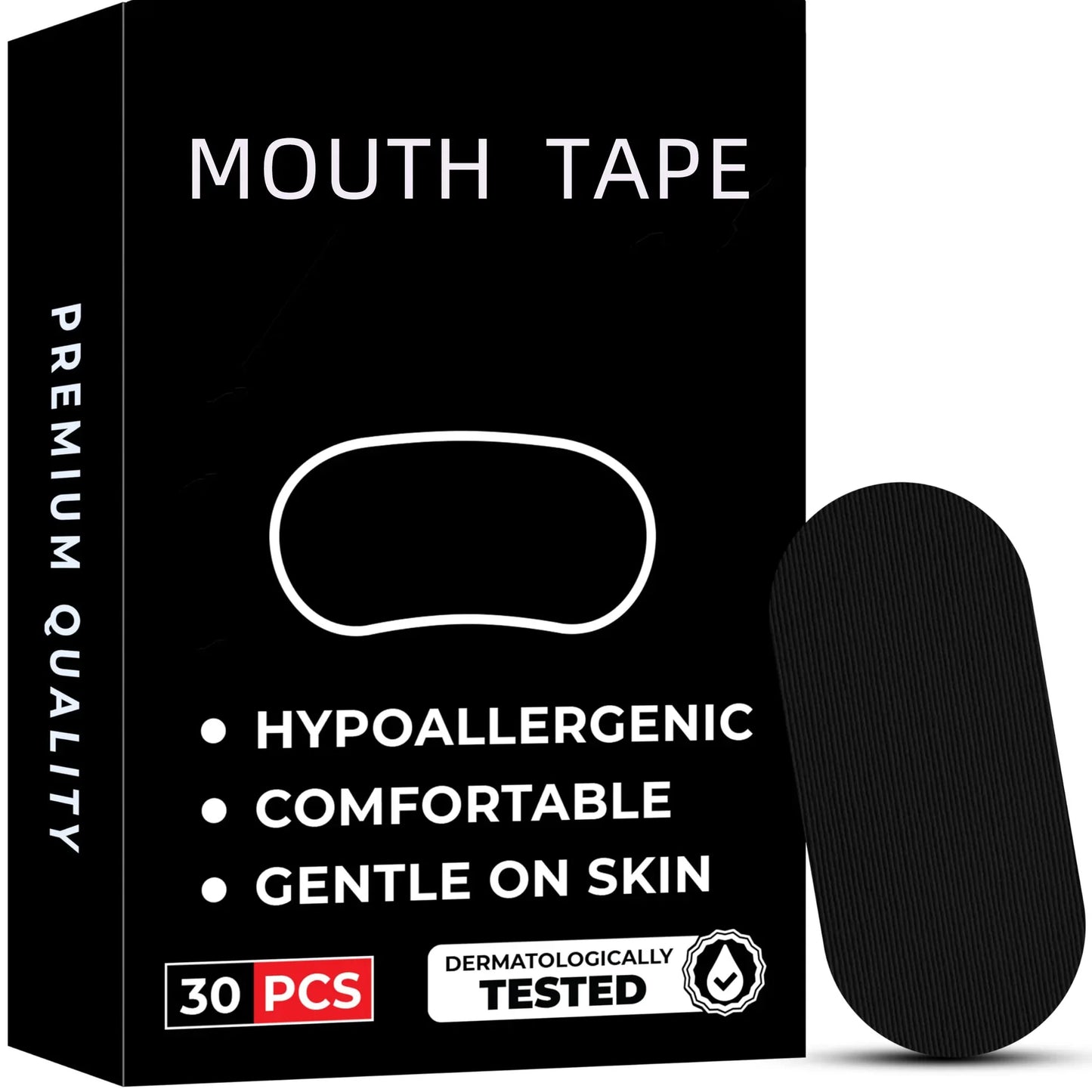 30PCS Mouth Tape for Sleeping – Anti-Snoring Nasal Breathing Sleep Strips for Nighttime & Travel Use