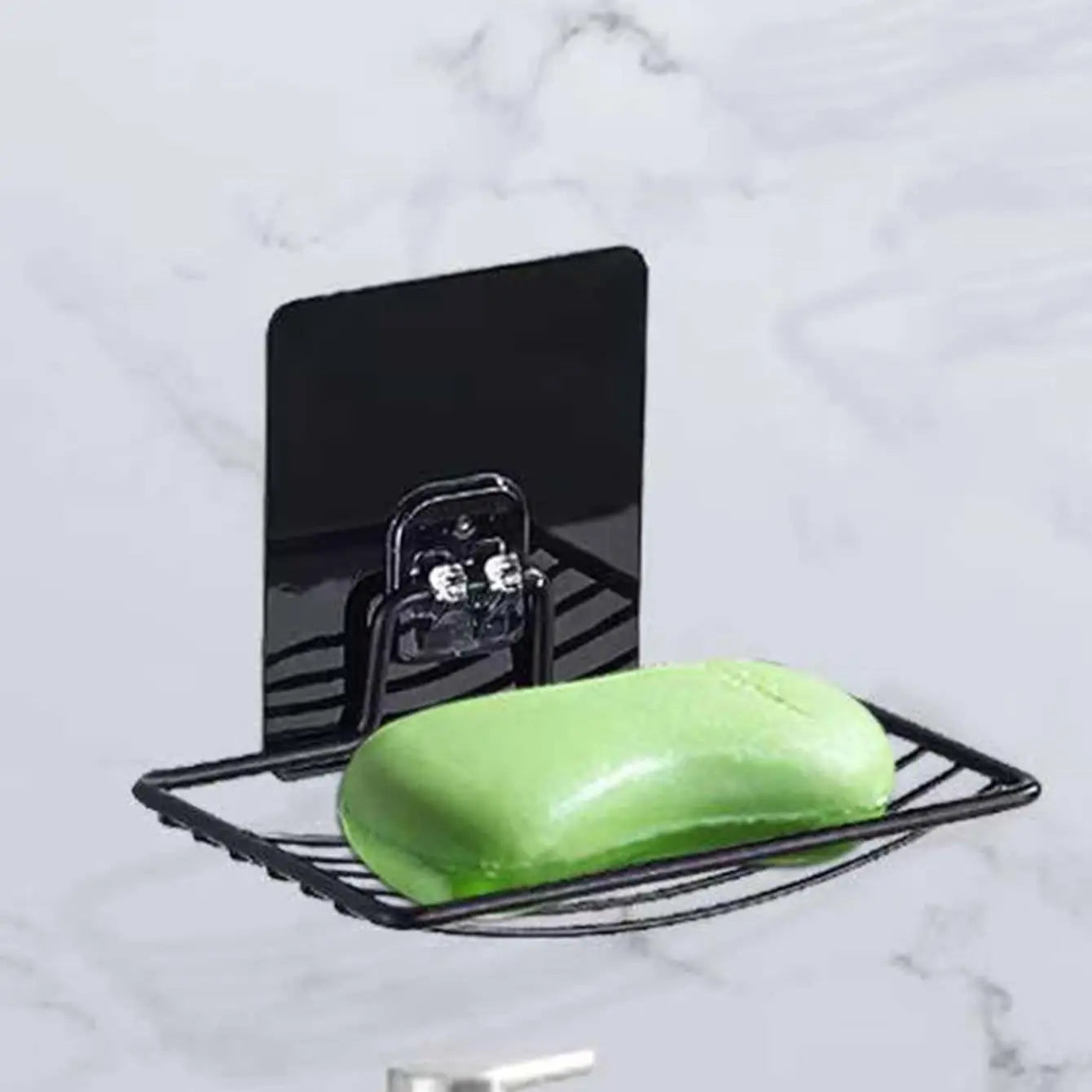 Stainless Steel Punch-free Nail-free Soap Rack – Single Layer Wall-mounted Bathroom Shelf
