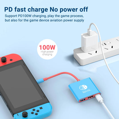 3-in-1 USB C to HDMI 4K HUB Type C Adapter Thunderbolt 3/4 100W PD USB 3.0 Docking Station for Switch MacBook Laptop Phone