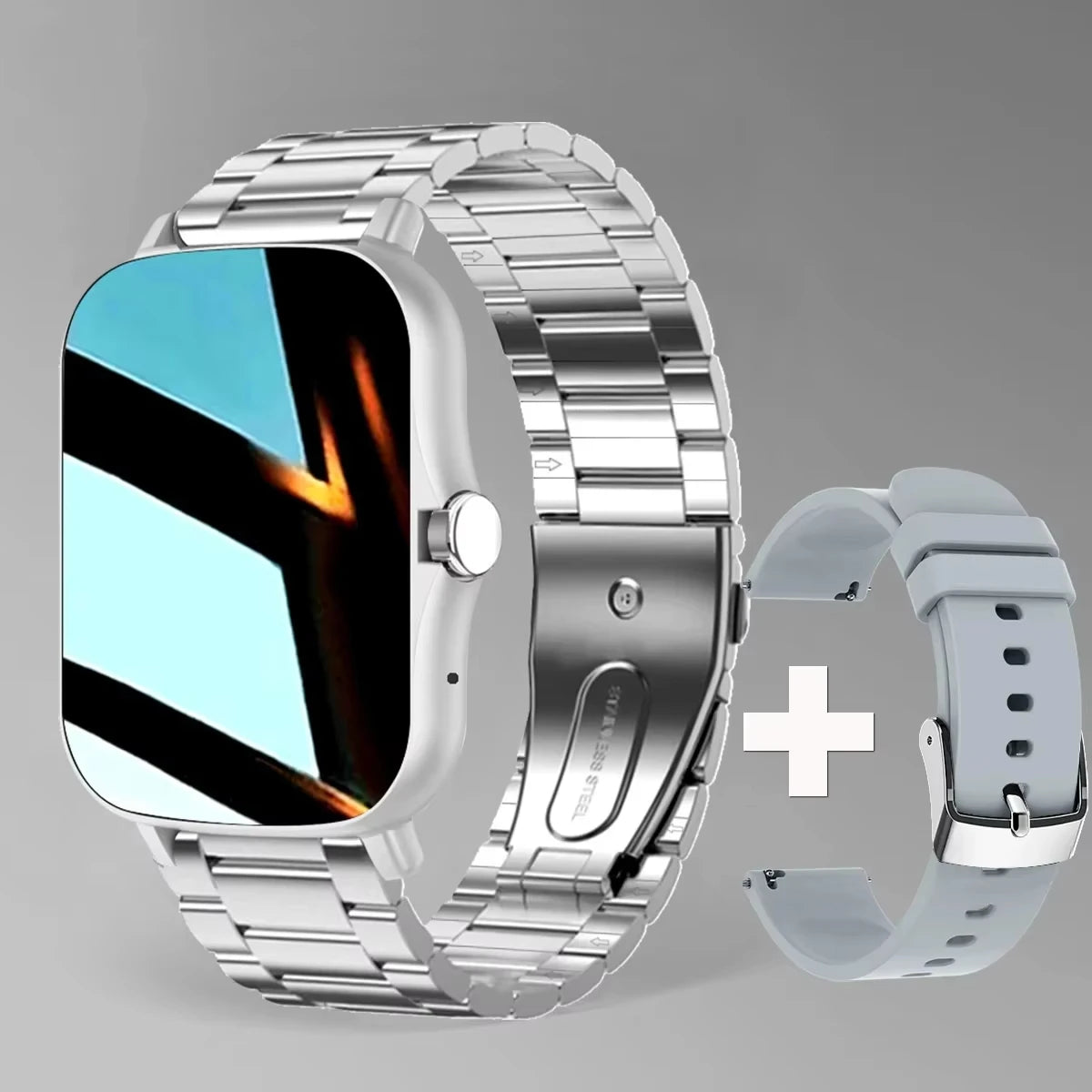 KESHUYOU New 1.83-inch Smartwatch Call Notifications Sleep Monitoring Activity Tracking Compatible with Android and iOS