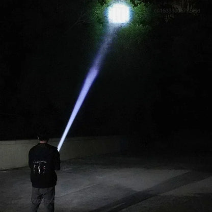Xiaomi Portable Outdoor Flashlight – Strong LED Light with Variable Focus, Floodlight & Side Lights, Rechargeable Long-Range Torch