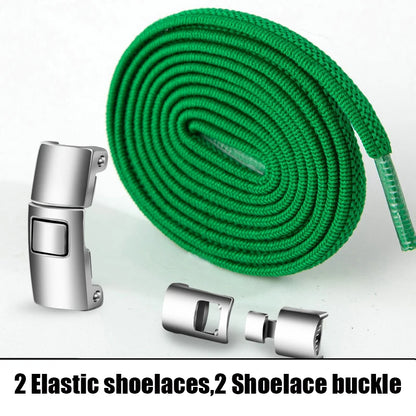 Elastic No Tie Shoelaces Semicircle Shoe Laces For Kids and Adult Sneakers Shoelace Quick Lazy Metal Lock Laces Shoe Strings