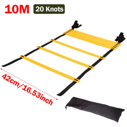 Agility Training Ladder – Nylon Strap Speed Ladder for Soccer, Football & Fitness Workouts
