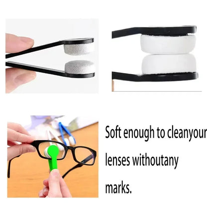 Microfiber Eyeglass Cleaning Brush – Portable Lens Cleaner for Glasses, Sunglasses & Travel Use
