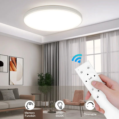 Remote Control Ceiling Lamp – Dimmable LED Chandelier Lighting for Living Room, Bedroom & Kitchen
