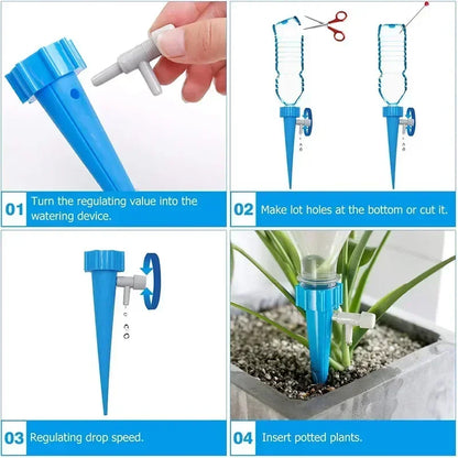 Adjustable Automatic Drip Irrigation System – Self Watering Device for Plants & Gardens