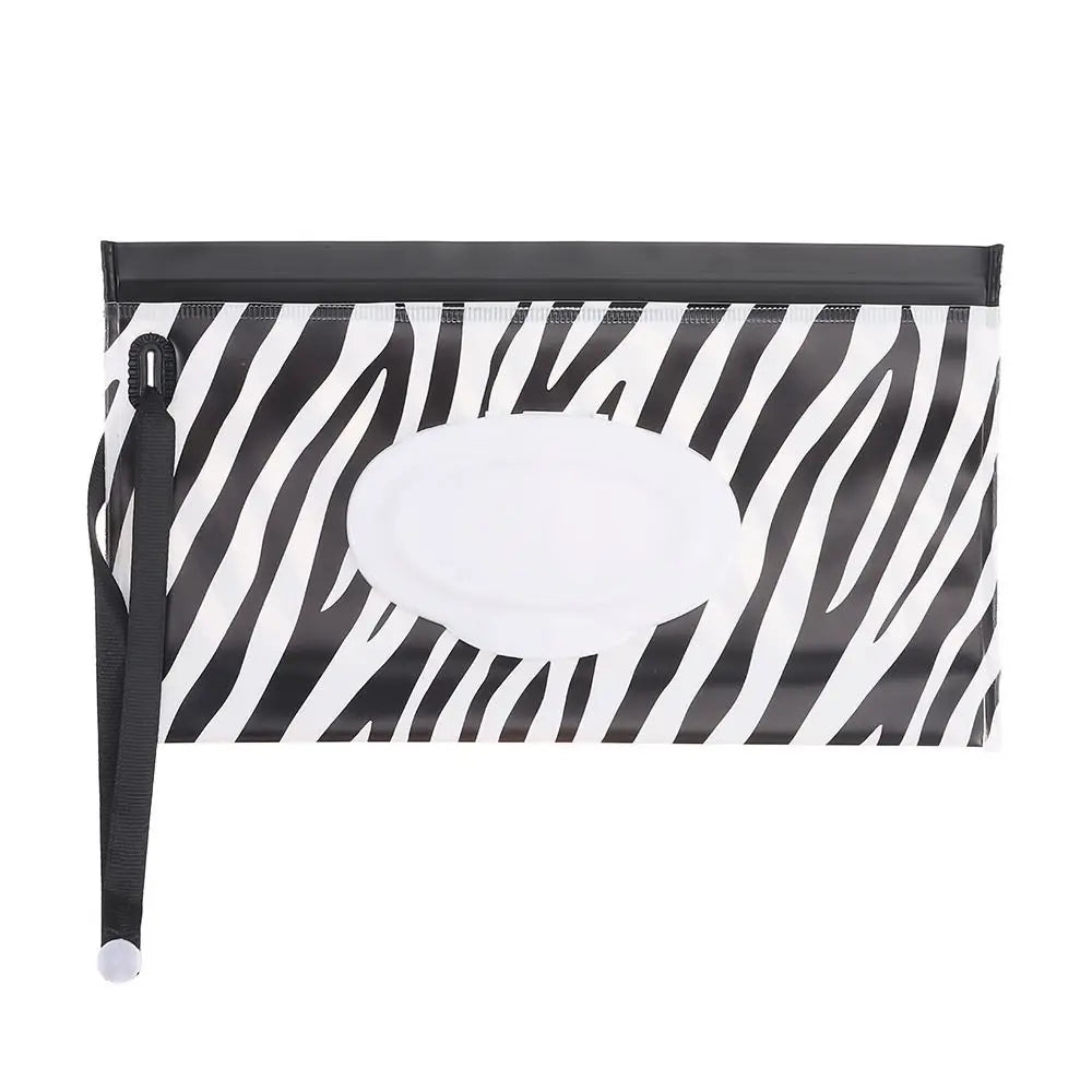 EVA Wet Wipes Bag – Portable Baby Wipes Pouch with Flip Cover & Snap-Strap Holder Case