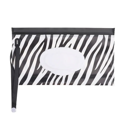 EVA Wet Wipes Bag – Portable Baby Wipes Pouch with Flip Cover & Snap-Strap Holder Case