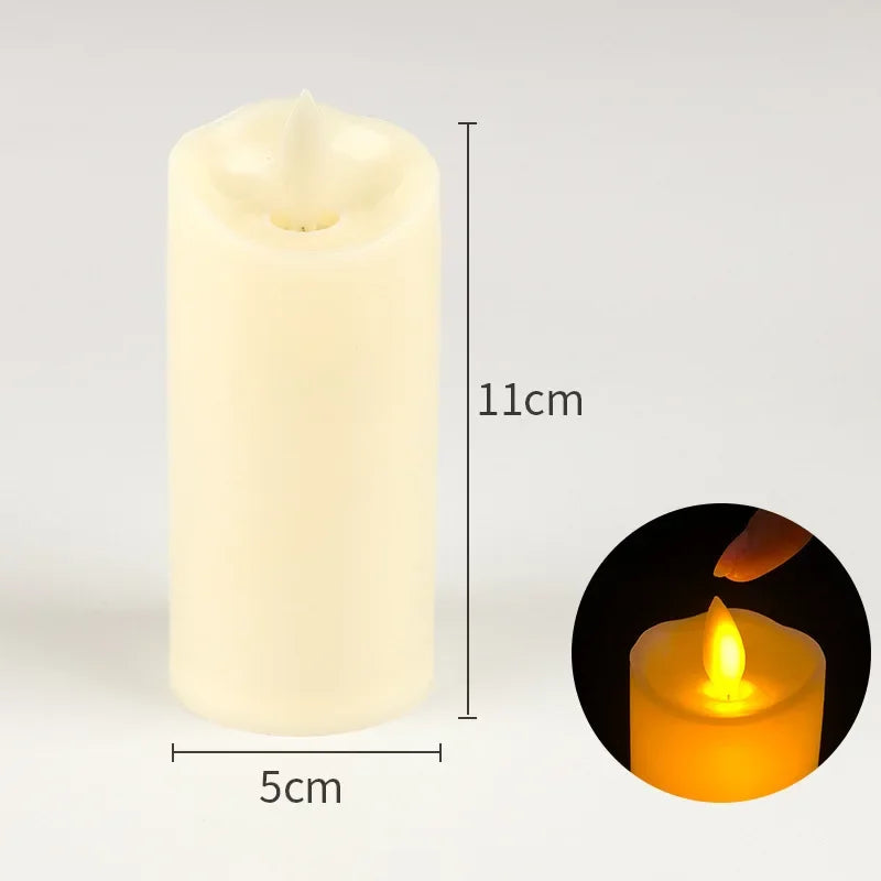 Flameless Flickering LED Candles – Battery‑Powered Safe Candle Lights for Events & Home Decor