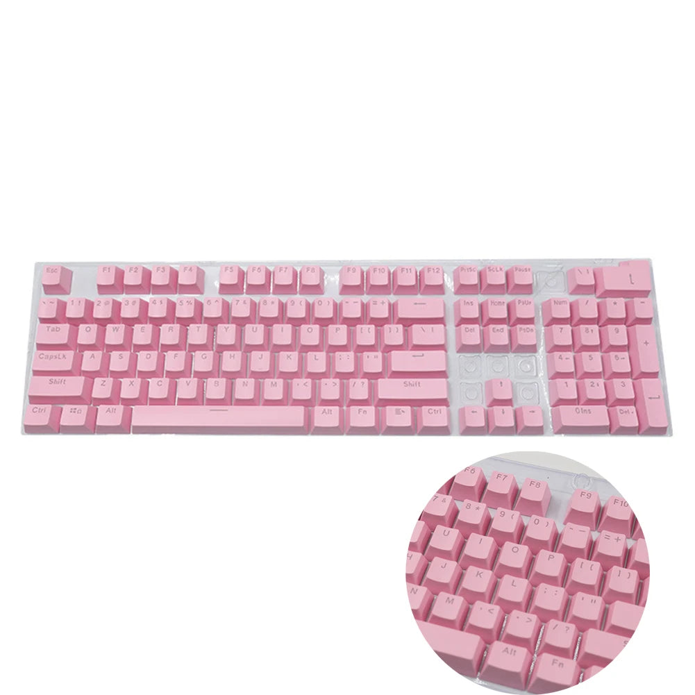 104pcs Universal Mechanical Keyboard Keycaps – Ergonomic Blank ABS Keycaps for Cherry MX Backlit Mechanical Keyboards