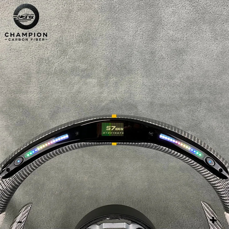 For BMW X4 X5 X2 X3 F80 F18 F20 F30 F31 F22 F23 F10 F11 Sport Carbon Fiber Steering Wheel LED Display Automotive Interior