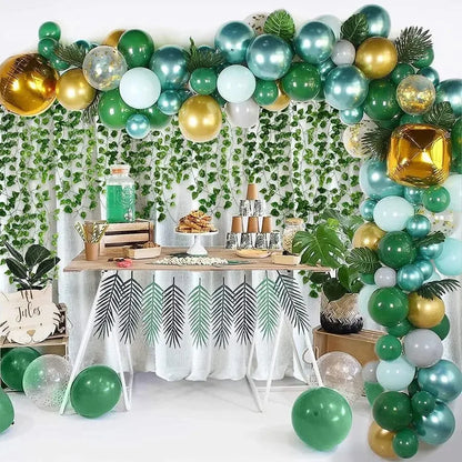 11M Artificial Ivy Leaf Garland – Hanging Green Vine for Garden, Wedding, Party & Home Wall Decor