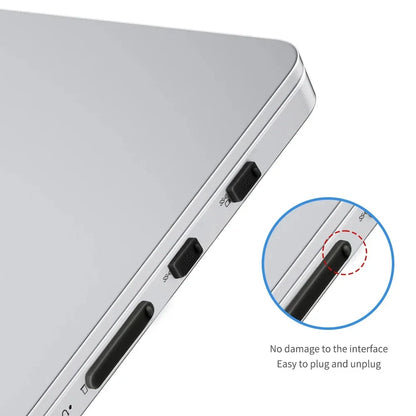 Silicone USB Type C Laptop Interface Dust Protectors Universal Notebook Anti Dust Plug For Laptop Accessories Anti-Dust Caps Set