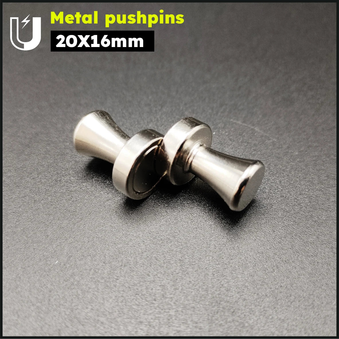 Super Strong Neodymium Magnetic Pushpins – Magnetic Thumbtacks for Refrigerator & Whiteboard