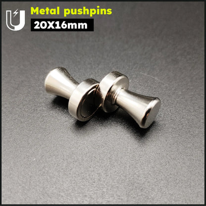Super Strong Neodymium Magnetic Pushpins – Magnetic Thumbtacks for Refrigerator & Whiteboard