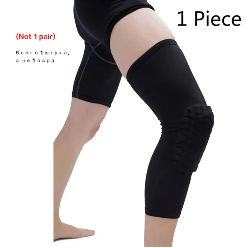 Basketball Knee Pads Protector – Honeycomb Foam Compression Sleeve for Fitness & Sports