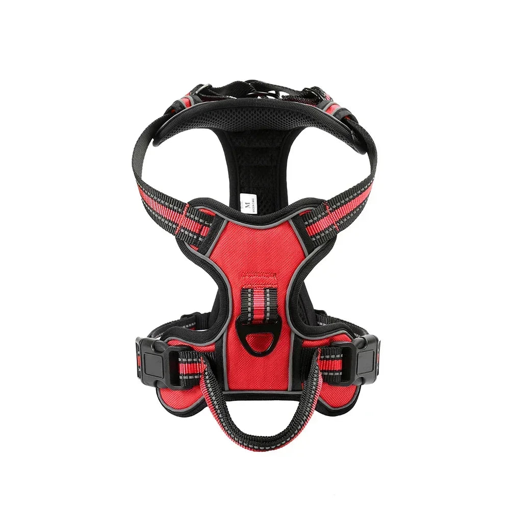 Adjustable Reflective Dog Harness – No-Pull, Breathable Pet Vest for Small to Large Dogs
