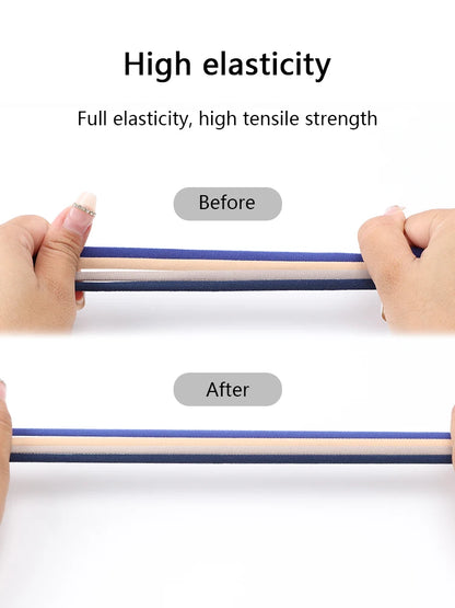 Colored Round No Tie Shoelaces – Elastic Lock Shoelaces with Matte Metal for Sneakers & Casual Shoes