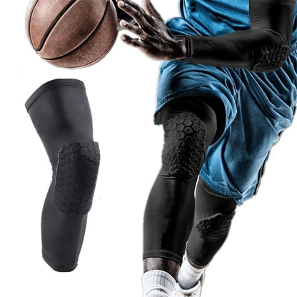 Basketball Knee Pads Protector – Honeycomb Foam Compression Sleeve for Fitness & Sports