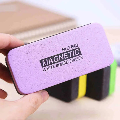 High-End Magnetic Blackboard Eraser – Dry Wipe Chalkboard & Whiteboard Cleaner with Marker Pen Duster