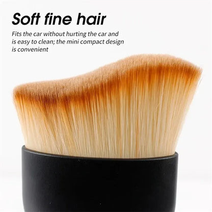 2 Pcs Car Interior Dust Sweeping Soft Brush Set – Compact Keyboard & Gap Cleaner