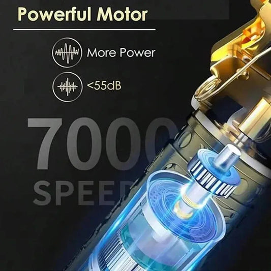 Vintage USB Fast Charging Cordless Hair Clipper Trimmer Portable Electric Shaver Professional Barber Hair Cutting Machine