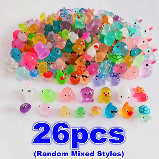Luminous Mini Resin Animals, Including Tiny Glowing Ducks, Perfect for Decorating Fairy Gardens, Aquariums, And Dollhouses