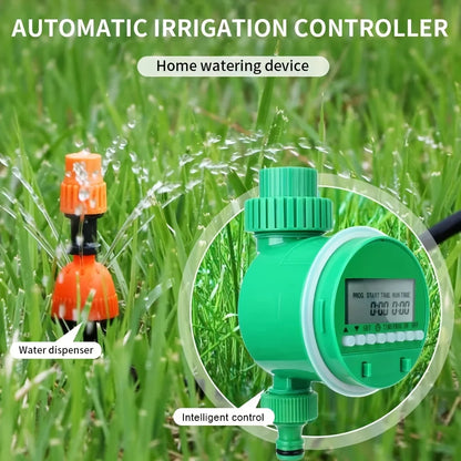 LCD Garden Watering Timer with Rain Sensor – Automatic Irrigation Controller for Smart Water Management
