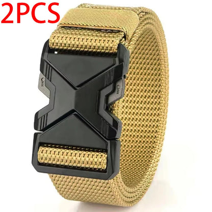 Men’s Tactical Sports Belt – Adjustable Quick Release Belt for Outdoor Training, Hiking & Mountaineering