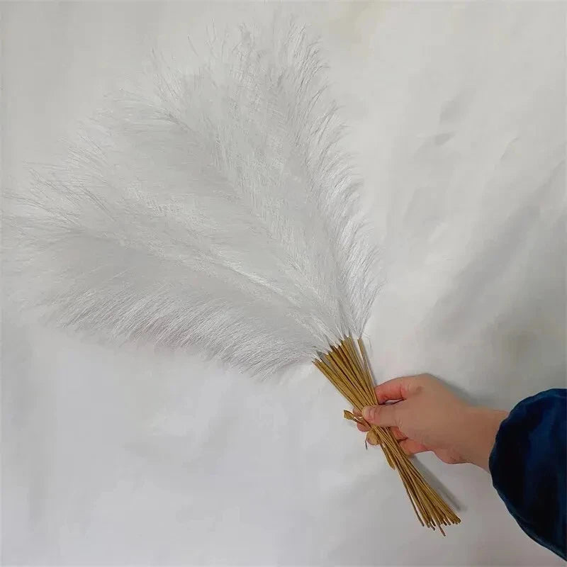 10pcs Artificial Reed Ins Wind Bouquet – Bohemian Style Fake Flowers for Home, Wedding & Christmas Decor