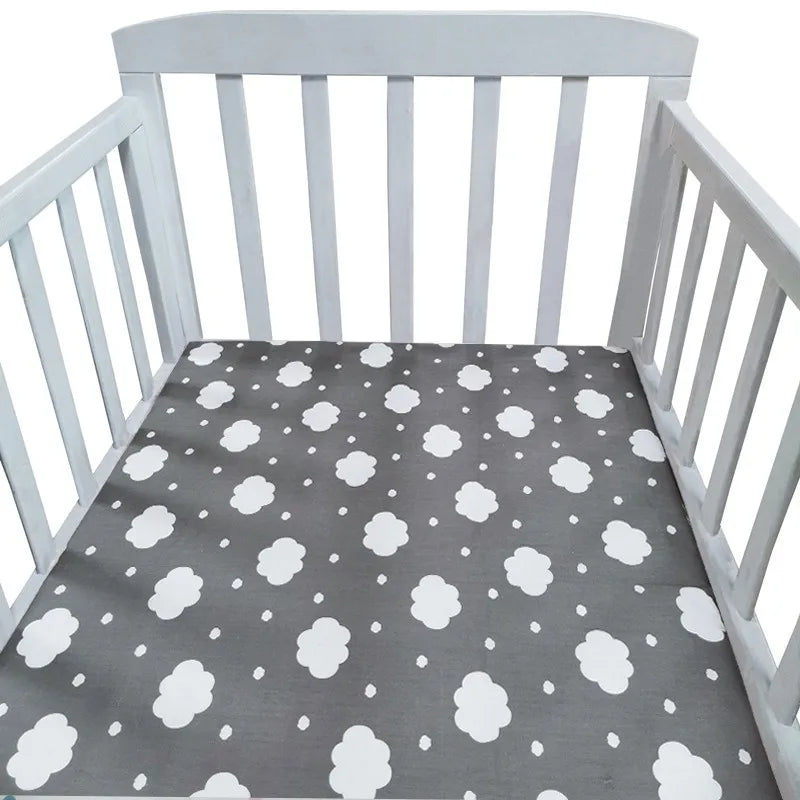 Fitted Bassinet Mattress Cover – Soft Crib Sheet for Newborns (90×50×5cm or 140×70×5cm)