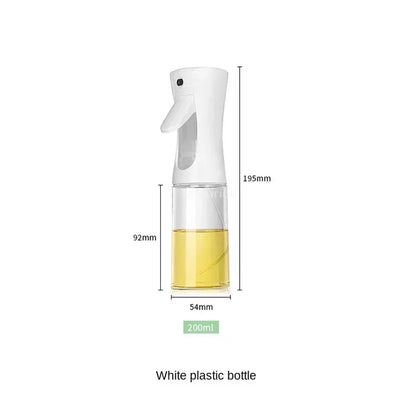 Black Transparent Oil Spray Bottle – Kitchen Olive Oil Dispenser for Cooking, Baking & Barbecue