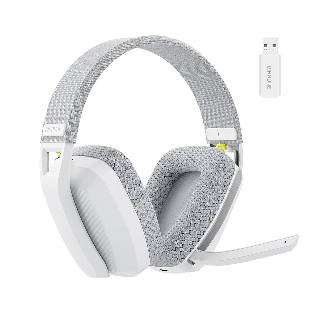 BINNUNE BW06 Wireless Gaming Headset – Bluetooth & 2.4GHz Audio with Mic for PS5, PC, Mac & More