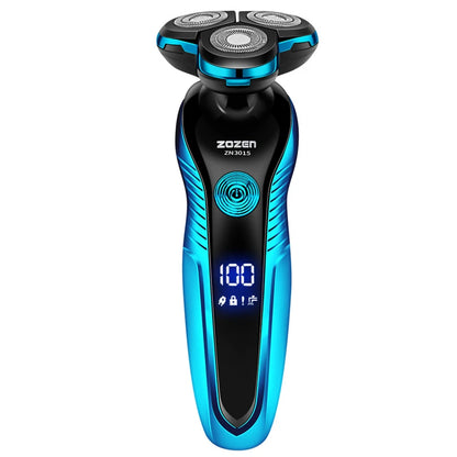 ZOZEN Electric Shaver – Rechargeable Waterproof Razor for Wet & Dry Beard & Body Hair Trimming