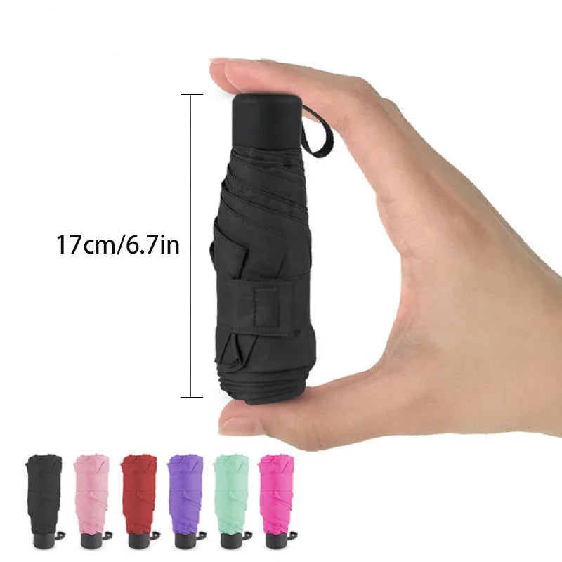 Ultralight Folding Pocket Umbrella – Compact Windproof Travel Umbrella for Women & Men
