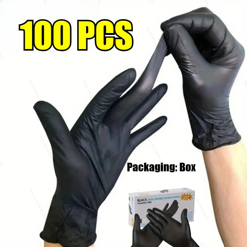 Disposable Nitrile Waterproof Gloves – Powder-Free Kitchen & Household Cleaning Gloves for Dishwashing & Pet Care