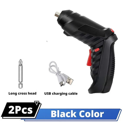 47PCS 3.6V Cordless Electric Screwdriver Set – Rechargeable Power Tool Kit with 1800mAh Battery for Home Repair & Maintenance