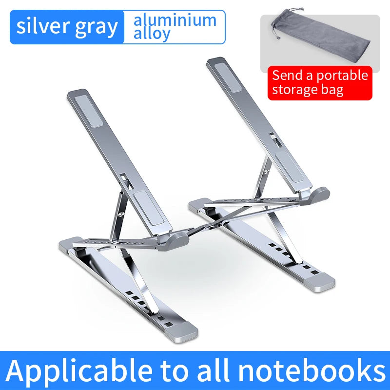 Macbook Laptop Stand Folding Adjustable Aluminum Computer Pc Tablet Stand Notebook Tablelaptop Holder Heat Dissipation