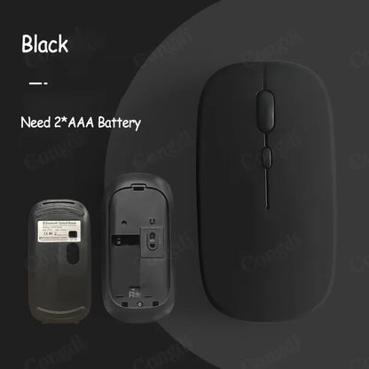 Bluetooth-compatible Mouse Wireless Mouse Silent Computer Mice Portable Working Gaming Mouse for Laptop iPad Air Pro Tablet PC