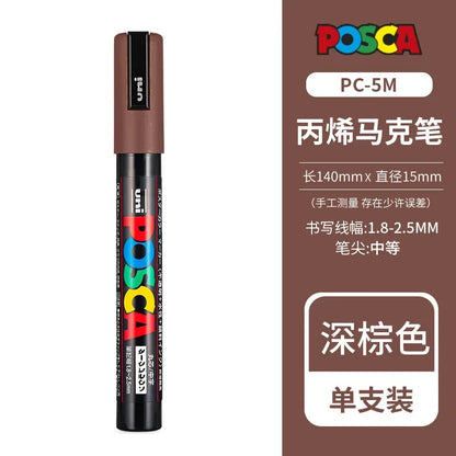 Uni Posca Full Marker Set – Multi-Colours Acrylic Permanent Graffiti Painting Pens