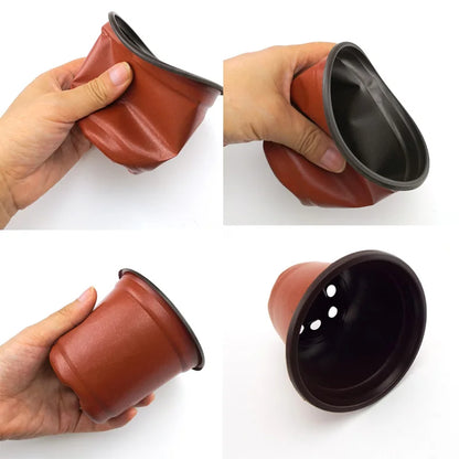 Plastic Grow Box Nursery Pots – 20/50PCS Fall-Resistant Planting Cups for Garden & Seedling Transplants