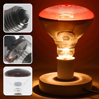 Infrared Heat Lamp for Livestock – E27 Bulb for Chickens, Reptiles & Farm Animals