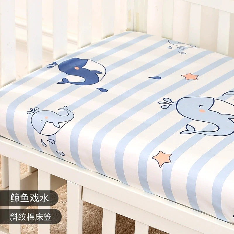 Fitted Bassinet Mattress Cover – Soft Crib Sheet for Newborns (90×50×5cm or 140×70×5cm)