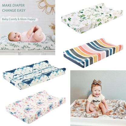 Detachable Muslin Cotton Crib Sheet – Soft Fitted Baby Mattress Cover with Elastic Edges