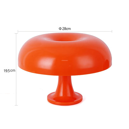 Mushroom Table Lamp – Modern Minimalist Danish Designer Bedside Lamp with 3-Color Dimming & USB Charging