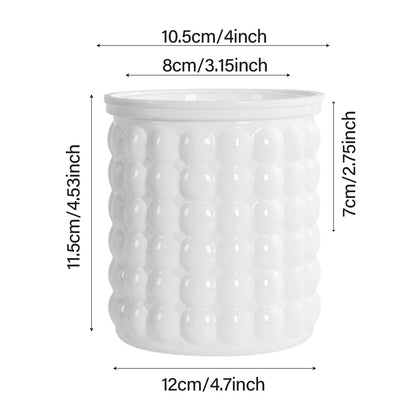 Mini Self Watering Flower Pot Fish Tank Transparent Plastic Plant Pots Self Watering Planter Pot Vase For Home Decoration