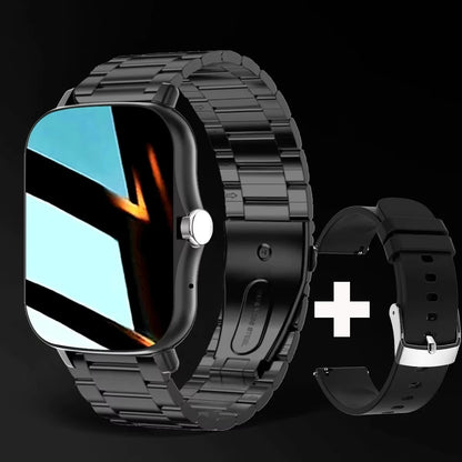 KESHUYOU New 1.83-inch Smartwatch Call Notifications Sleep Monitoring Activity Tracking Compatible with Android and iOS