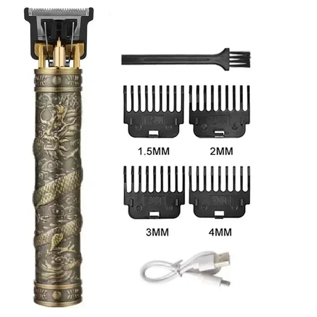 Vintage T9 Hair Clipper Beard Shaving Body Hair Trimmer Clippers Electric Men Haircut Machine 0mm Barber Shaver